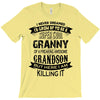 Super Cool Granny Of A Freaking Awesome Grandson T-Shirt