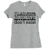 mermaids dom't exist Ladies Fitted T-Shirt