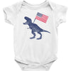 Patriotic T-Rex Baby Bodysuit
