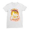 great pumpkin believer halloween Ladies Fitted T-Shirt