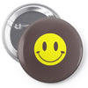 smiley face mens Pin-back button