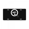 el q white logo License Plate