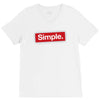 simple red V-Neck Tee