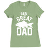 reel great dad Ladies Fitted T-Shirt