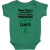 you can't scare or beat me i have been through liver cancer Baby Bodysuit