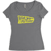 retro back to the future Women's Triblend Scoop T-shirt