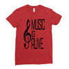 music lover Ladies Fitted T-Shirt