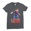 chucky funny quote ideal birthday present gift Ladies Fitted T-Shirt
