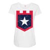 land of the free1 Maternity Scoop Neck T-shirt