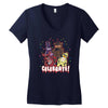 five nights at freddy's celebrate! Women's V-Neck T-Shirt