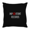 important records Throw Pillow