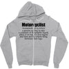 motorcyclist Zipper Hoodie