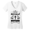 I Am One Blessed Mother Women's V-Neck T-Shirt