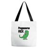 pregasaurus rex Tote Bags