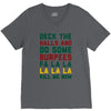 deck the halls and do some burpees V-Neck Tee
