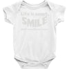 life short smile advice wisdom Baby Onesie