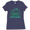This Guy Loves Camping With His Friends Ladies Fitted T-Shirt