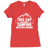 This Guy Loves Camping With His Friend Ladies Fitted T-Shirt