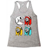 pac skull copy Racerback Tank