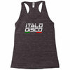 retro italo disco Racerback Tank