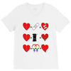 ls lesbian full heart V-Neck Tee