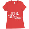 let's taco bout science march funny t sh Ladies Fitted T-Shirt