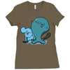 wooooobba! Ladies Fitted T-Shirt