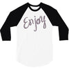 cute enjoy 3/4 Sleeve Shirt
