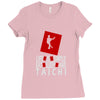 life is simple eat sleep and tai chi Ladies Fitted T-Shirt