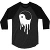 yang and yin dripping chinese symbol fashion geek samurai 3/4 Sleeve Shirt