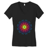COSMIC FLOWER Women's V-Neck T-Shirt