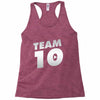 team 10 silver Racerback Tank