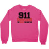 911 dispatcher heroes black logo Crewneck Sweatshirt