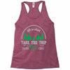 life is short take the trip buy the shoe Racerback Tank