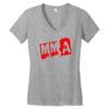 mma ,fight ,thai boxen, Women's V-Neck T-Shirt