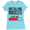 new installing muscle Ladies Fitted T-Shirt