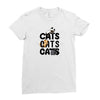 cats cats cats Ladies Fitted T-Shirt