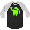 android eats apple 3/4 Sleeve Shirt