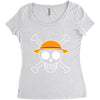 luffy pirate flag Women's Triblend Scoop T-shirt