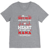 There's This Boy Who Stole My Heart He Calls Me Nana V-Neck Tee