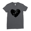 broken heart xxx black Ladies Fitted T-Shirt