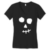 face skull Women's V-Neck T-Shirt