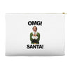 omg santa will ferrell Accessory Pouches