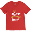 Kings Are Born In March V-Neck Tee