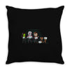 the lineup Throw Pillow