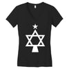 chrismukkah tree christmas Women's V-Neck T-Shirt
