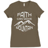 faith can move mountain Ladies Fitted T-Shirt