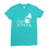 old school Ladies Fitted T-Shirt