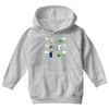 rolling on the forest floor laughing Youth Hoodie