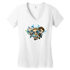power knights Women's V-Neck T-Shirt
